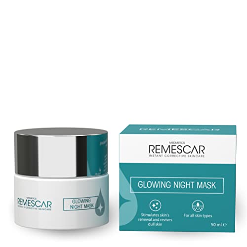 Remescar Leuchtende Nachtmaske, 50 ml, Leave-On-Maske, um die Erneuerung der Haut zu stimulieren und stumpfe Haut zu beleben