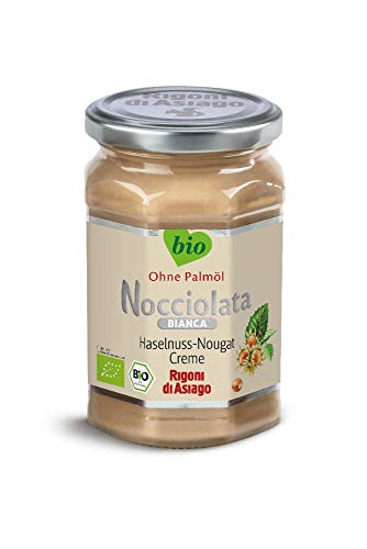 Rigoni di Asiago Nocciolata - Bianca - weiße Schokolade -Haselnuss-Nougat Creme - BIO, 1er Pack (1 x 270 g)
