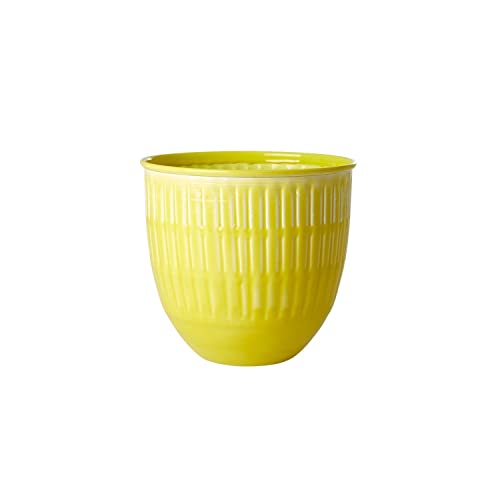 RICE - Metal Flower Pots - Yellow
