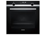 Siemens HB578ABS0 iQ500 Einbau-Elektro-Backofen / Edelstahl / A / activeClean Selbstreinigungs-Automatik / coolStart-kein Vorheizen / cookControl 30 Programme, Schwarz