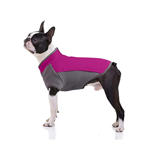 Haustier-Kleidung, Hunde-Wintermantel, Weste, Jacke, Fleece-Kostüm für Welpen, kleine, mittelgroße Hunde (XL, Violett)