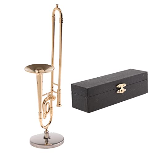 HomeDecTime 1/6 Kupfer Klarinette Modell Miniatur Musikinstrument Für Action Figuren - Posaune