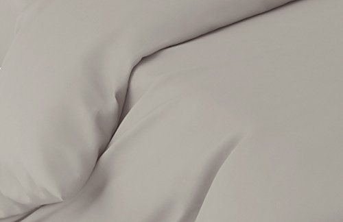Anne de Solene Uni Bettbezug Baumwolle Nebel, Baumwolle, Brume, 200x140x0,8 cm