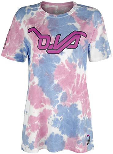 Overwatch D.VA - Tie Dye Frauen T-Shirt Multicolor L
