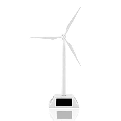 Hezhu Mini Solarenergie Windmühle Windrad Windkraftanlage Modell Wohnkultur Spielzeug Garten Schreibtisch Ornament