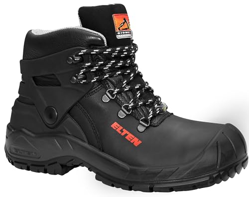 ELTEN Renzo Biomex ESD S3 Herren Sicherheitsschuhe, Arbeitsschuhe, Sicherheitsschnürstiefel, Zertifiziert Nach En ISO 20345 : S3, Stahlkappe (Schwarz), EU 46