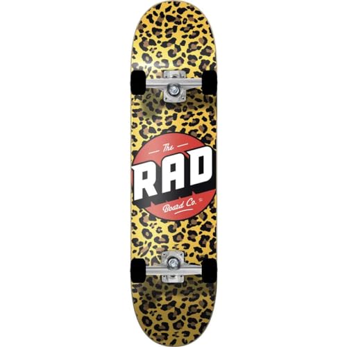 RAD Unisex – Erwachsene Logo Progressive Skateboard, Stay Wild, 8"