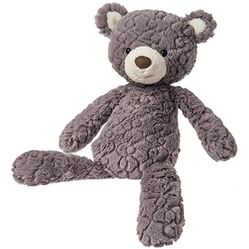 Mary Meyer Putty Teddy-Bär, weiches Plüschspielzeug (mittelgroß, Grau)
