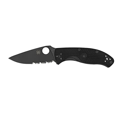 Spyderco Knives Tenacious Liner Lock C122PSBBK Black FRN Stainless Pocket Knife