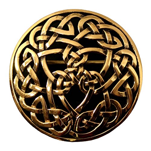 Keltische Bronzefibel Unendlichkeit Mystische Brosche Wikinger Gewandschmuck Fibel LARP