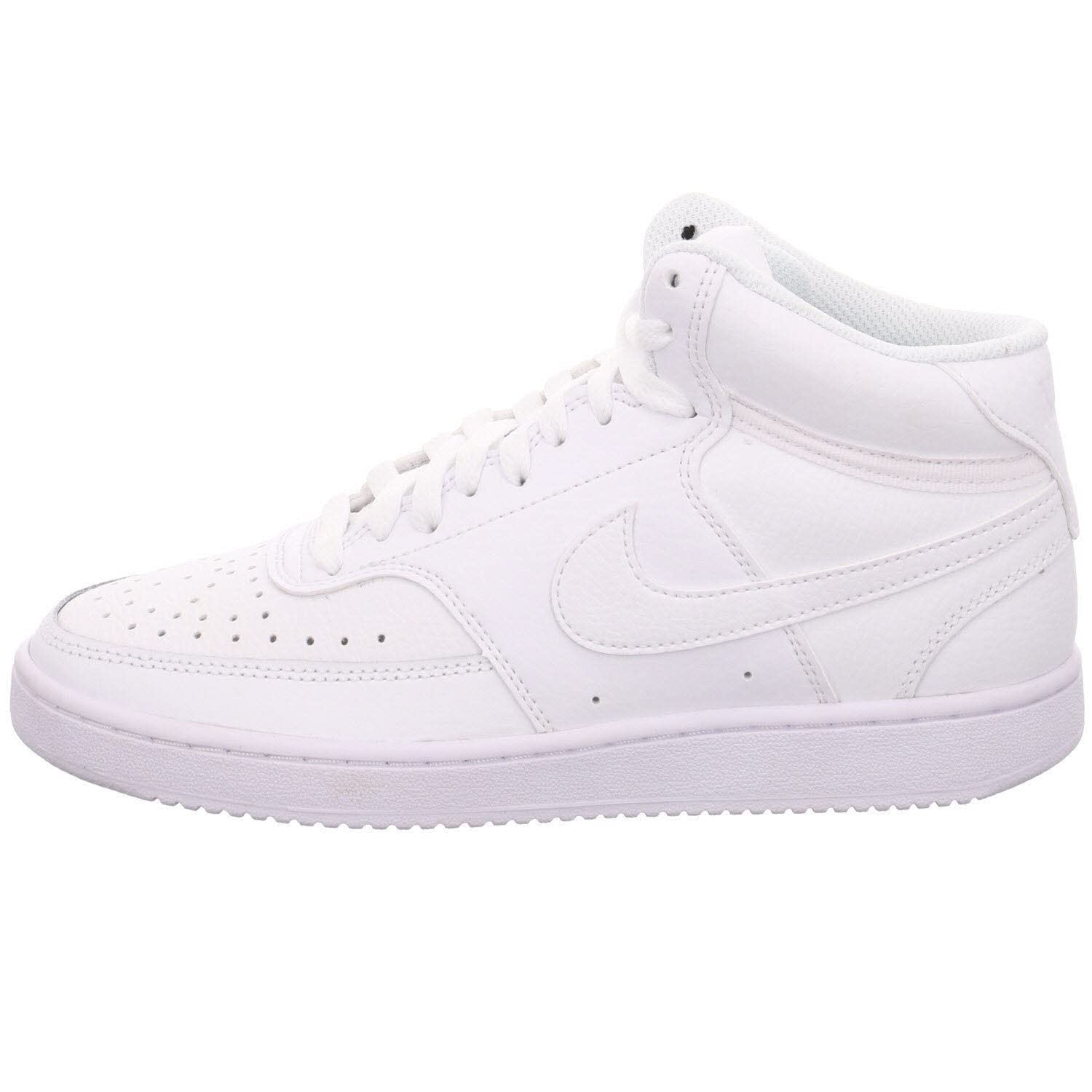Nike Damen Court Vision Mid Sneaker, White/White-White, 37.5 EU