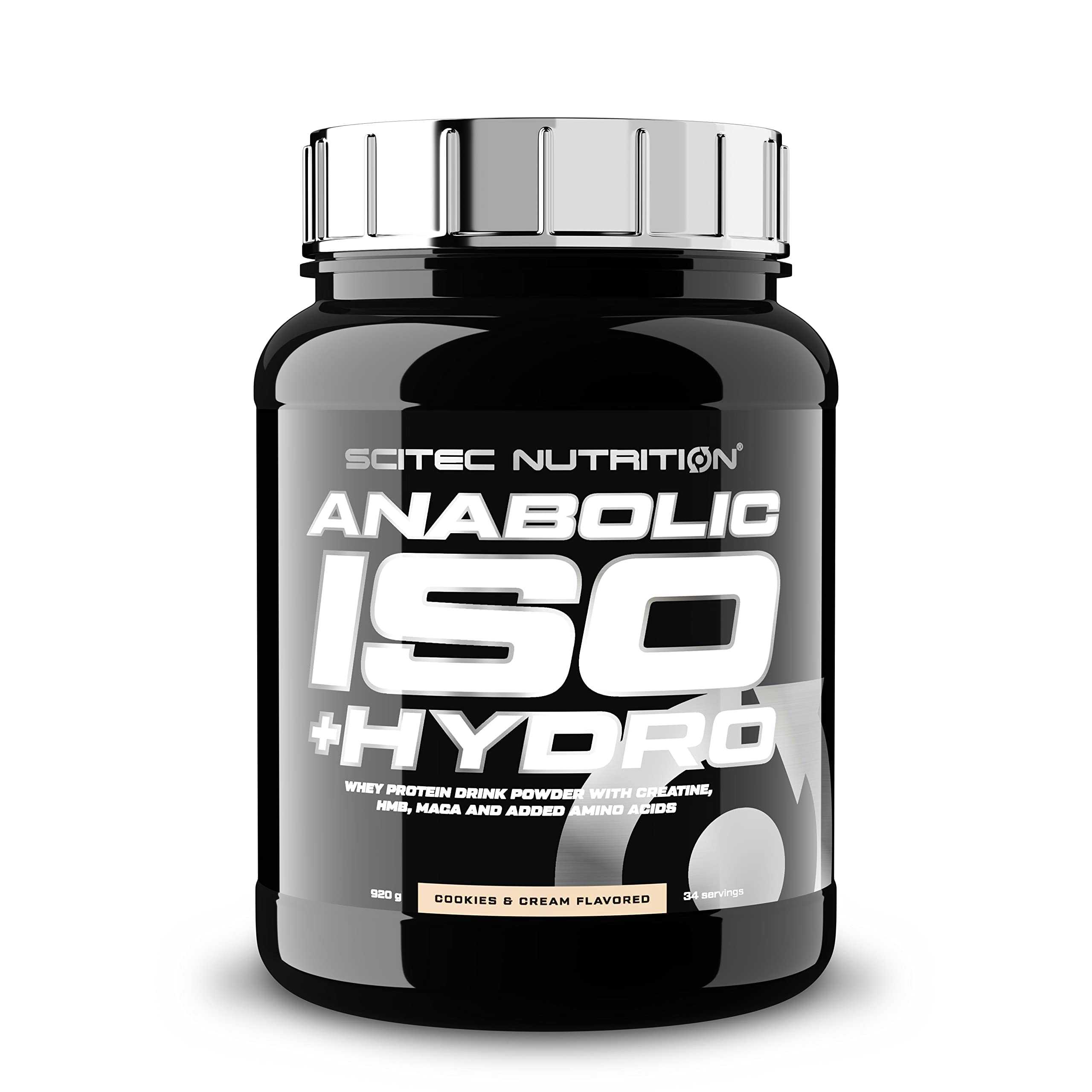 Scitec Nutrition Anabolic Iso + Hydro, Whey Protein mit Kreatin, HMB, Maca und Aminosäuren, 920 g, Cookies & Cream