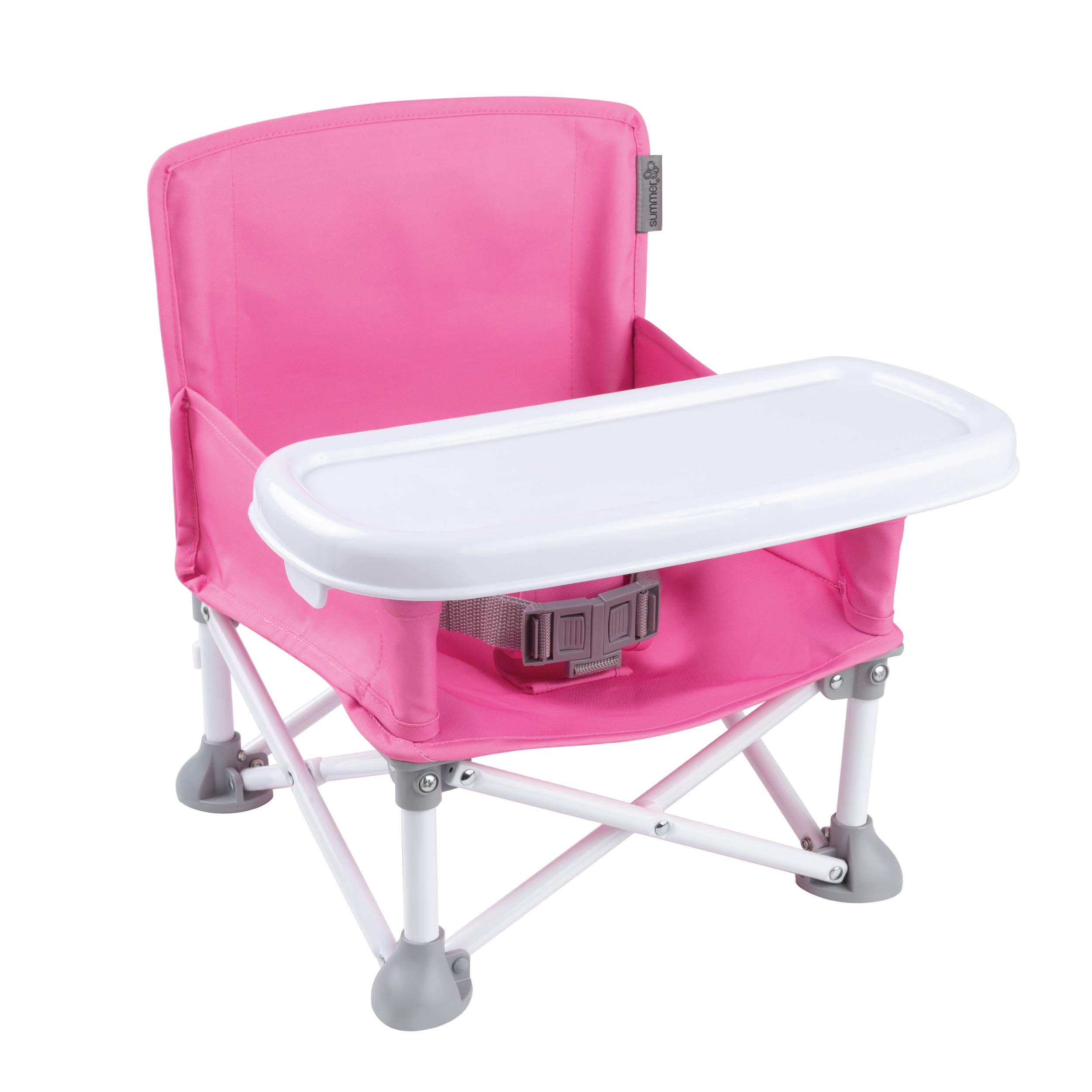 Summer Pop n Sit Tragbarer Sitzerhöhung, Pink, für den Innen- und Außenbereich, schnell, einfach und kompakt, zusammenklappbar, 38,1 x 35,1 x 38,1 cm (1 Stück)