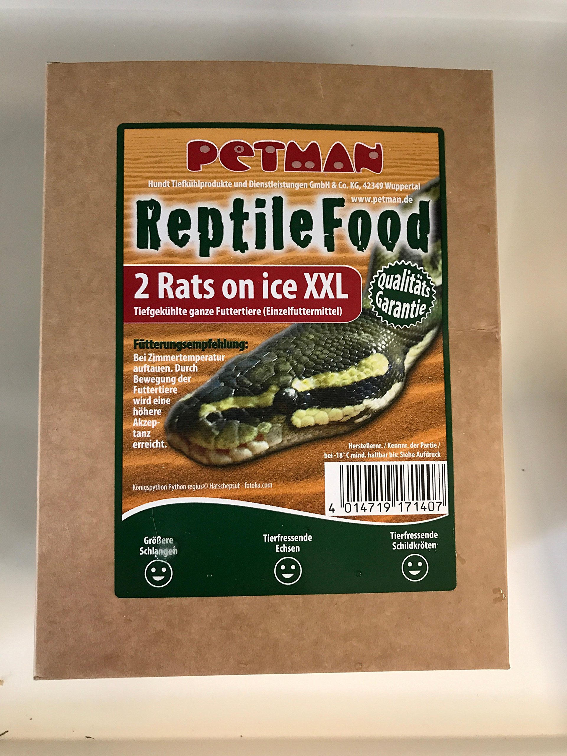 petman 2 x 2 Reptile Food 4 Ratten XXL