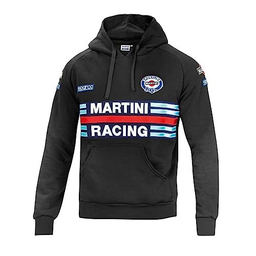 Sparco Unisex Martini Racing Sweatshirt, Schwarz, M