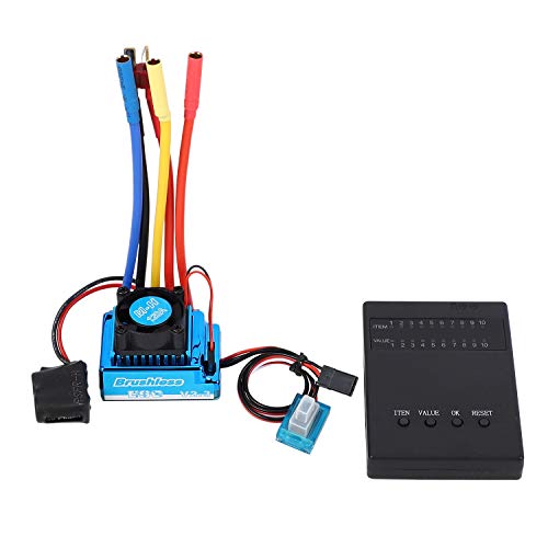 GRARRO 1:10 Auto 120A Wasserdicht Bürstenlos Esc + Programm Karten Kombination Einzelheiten, für 1/10 Rc Auto