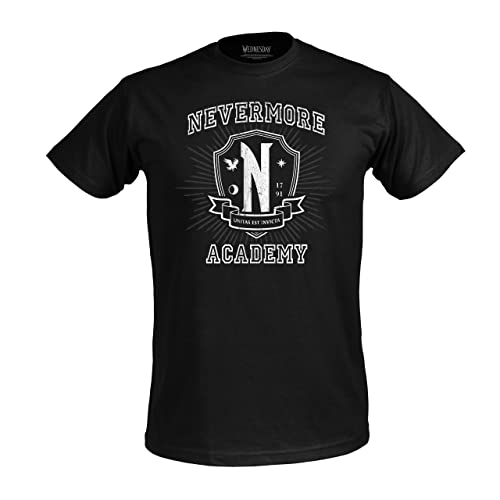 Elbenwald Wednesday - Nevermore Academy T-Shirt schwarz - S