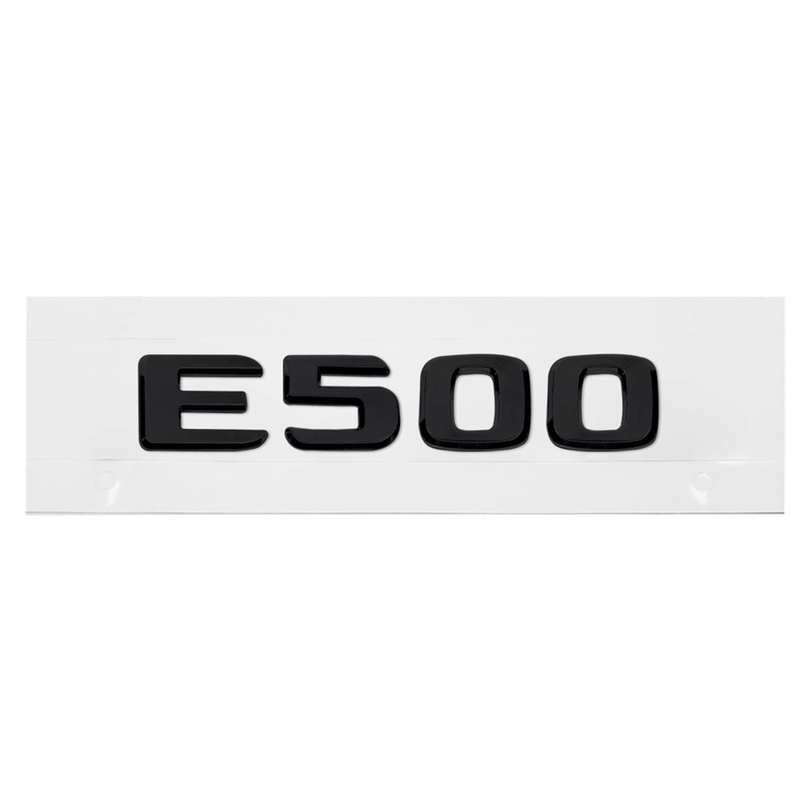 PRDECE Abs Mattschwarz E350 E350L E500. Auto-Kofferraum-Rückabzeichen-Emblem-Aufkleber for W114 W115 W123 W124 W210 W211 W212 W213 für das Auto (Color Name : E500, Size : Plastic)