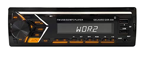 MP3-Autoradio Bluetooth Freisprechfunktion RDS 2xUSB SD 4x50W Gelhard GXR550