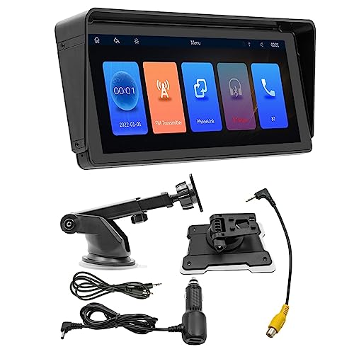 JNJOOD 1 Set 10,26 Zoll Auto-Touchscreen Wireless CarPlay Android Auto Bluetooth MP5 FM Empfänger Auto Tragbares Radio