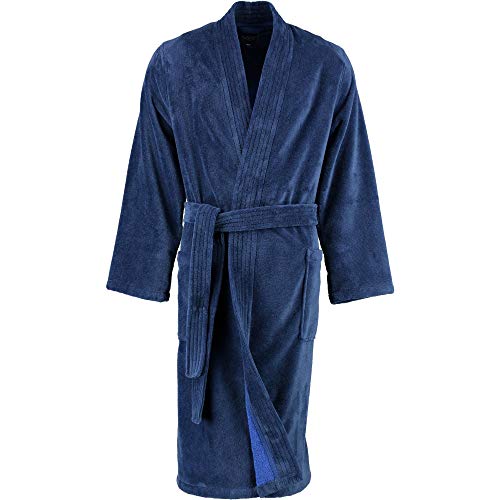 LAGO Bademantel Herren Kimono 800 Nachtblau - 11 L