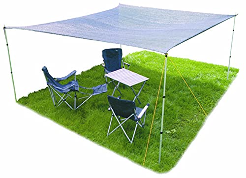 4x4 Meter Garten Camping Schattentuch Sandkasten Sonnenschutz halbdurchlässig