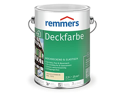 Remmers Deckfarbe - hellelfenbein 2,5L