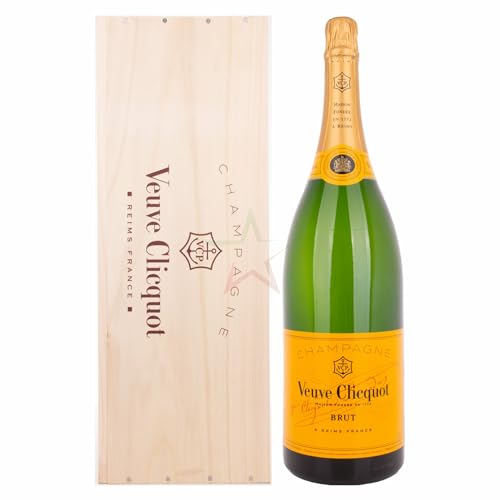 Veuve Clicquot Champagne Brut Yellow Label in Holzkiste 12% 3,00 Liter