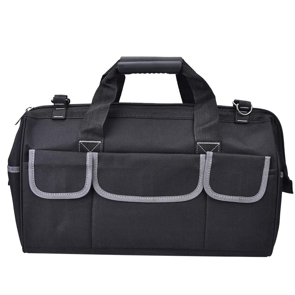 Elektrowerkzeugtaschen, 14 Zoll Werkzeugtasche YILEQI, 47 x 23 x 30 cm, abriebfester Aufbewahrungskoffer für Hardware Werkzeuge mit Schultergurt
