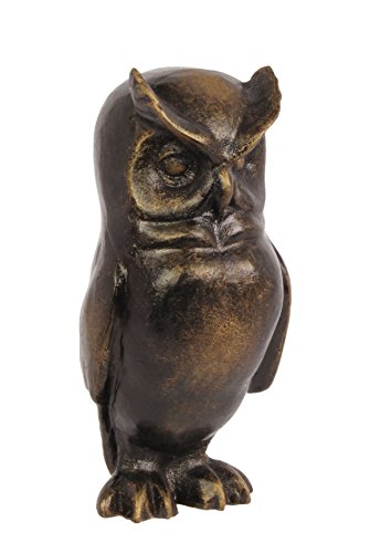 Deko Figur Skulptur Eule Gusseisen 16,6 cm