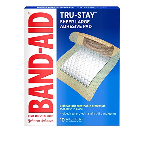 Band-Aid Erste-Hilfe-Pads, Klebebandagen, große Klebepads, 10 Stück