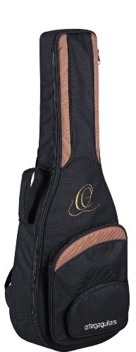Ortega Guitars ONB44 hochwertige Konzertgitarren Tasche 4/4 Größe mit Rucksackgarnitur schwarz