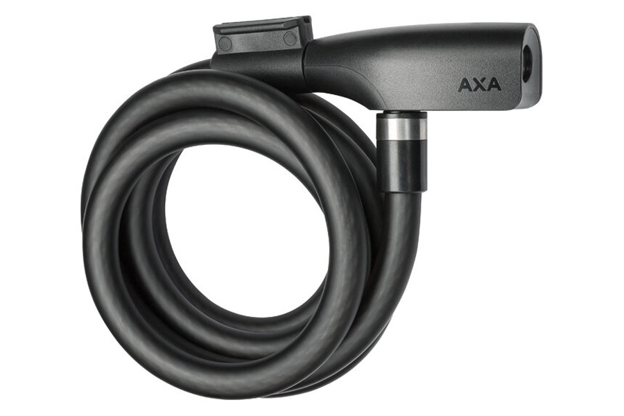 Axa Unisex – Erwachsene Resolute Kabelschloss, Schwarz, 180cm12mm