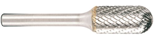 Projahn Hartmetallfräser, Form C Walzenrund / Zylinder Walze d1 9,6 mm, Schaftdurchmesser 6,0 mm Kreuzverzahnung 700366096