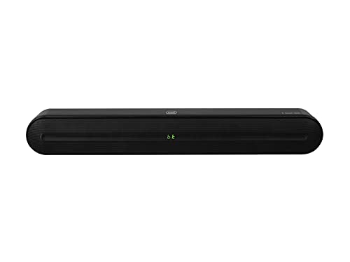 Trevi SB 8316 TV Soundbar 2.0 60 W mit Bluetooth, USB, HDMI ARC, AUX-IN, optisch, minimales Hygrombro, automatische Abschaltung ohne Signal, seitliche Tastatur und Fernbedienung, schwarz