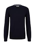 TOM TAILOR Herren Struktur Sweater (M, Blau)