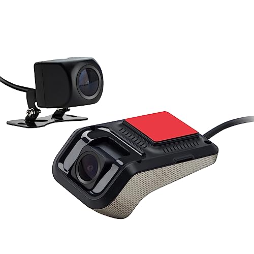 XTRONS Auto DVR Videorecorder und Rückfahrkamera Auto Sicherheitssystem 170°Weitwinkel Frontkamera, 120°Rückfahrkamera für XTRONS Android Autoradio