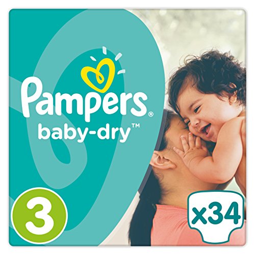 Pampers Baby-Dry Gr. 3, 5-9kg, 4er Pack (4 x 34 Stück)