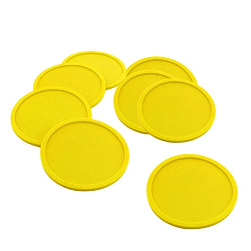 Garneck 8 stücke silikon untersetzer runde rutschfeste gummiuntersetzer Flasche Tasse Safe pad (gelb)