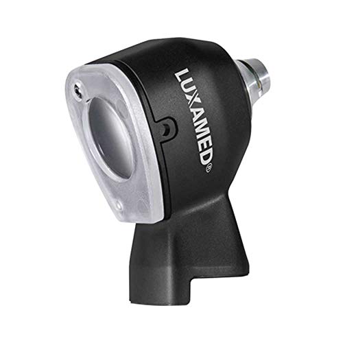 Luxamed LED Otoskop Kopf Ohrenleuchte Ohrenspiegel, für LuxaScope Auris Griff, schwarz