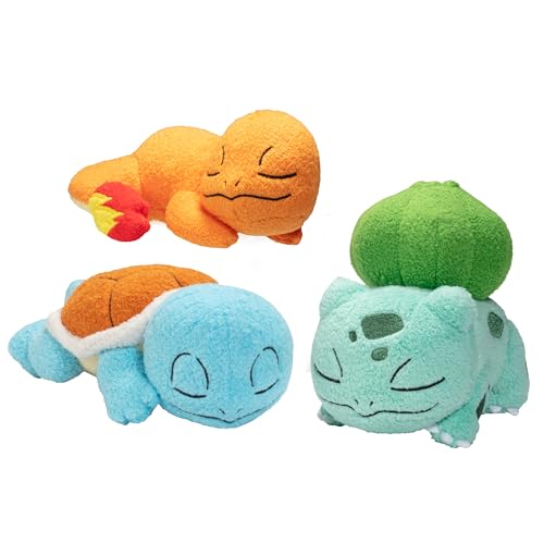 Pokémon Plüschtier Plüschtier, 12,7 cm, Plüschtier, Charmander und Bulbasaur, offizielles Lizenzprodukt, für Ihre Sammlung, 3 Stück Hochwertiges und weiches Sammlerstück – tolles Geschenk für Kinder,