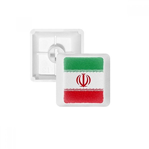 Iranische Nationalflagge Asien Land PBT Tastenkappen für mechanische Tastatur, Weiß Mehrfarbig Mehrfarbig R3