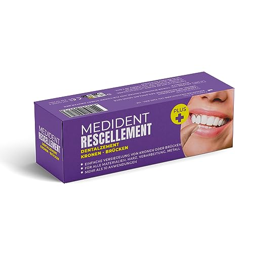 Zement Zahncreme Medizent Resistant Plus© für Kurven oder Gebäck, verstärkte Haftung
