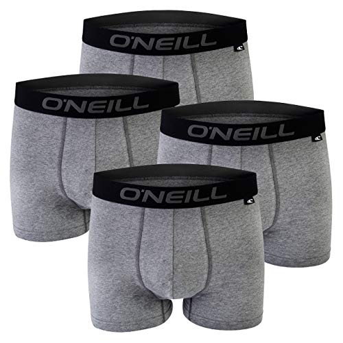 O'Neill Herren Basic Boxer-Short | Sport-Unterwäsche für alle Anlässe im 2er Set | Anthrazit M
