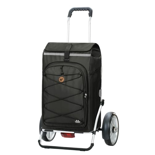 ANDERSEN Einkaufstrolley - Royal Shopper Plus Fado 2.1 schwarz 74 L Einkaufswagen, Freizeit, Thermo, XXL, Aluminium, klappbar, Kugellagerad