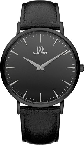 Danish Design Herren Analog Quarz Uhr mit Leder Armband IQ13Q1217