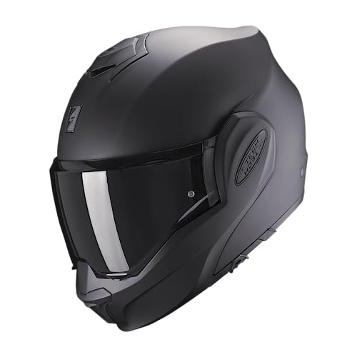 Scorpion, Exo-Tech Evo, Offene Und Modulare Helme Für Motorräder, Mattschwarz, M, Unisex-Adult