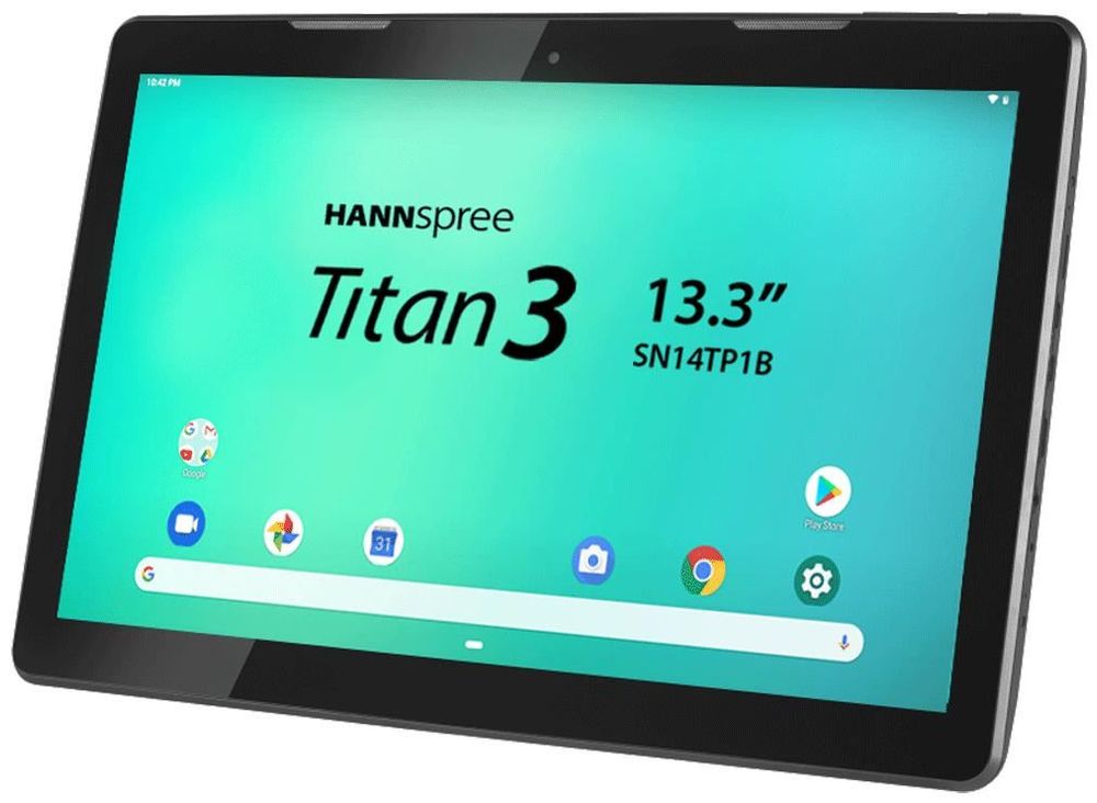 Hannspad 133 Titan 3 SN14TP1B2A Android-Tablet 33.8 cm (13.3 Zoll), 2GB RAM, 16GB eMMC, WiFi, Schwarz