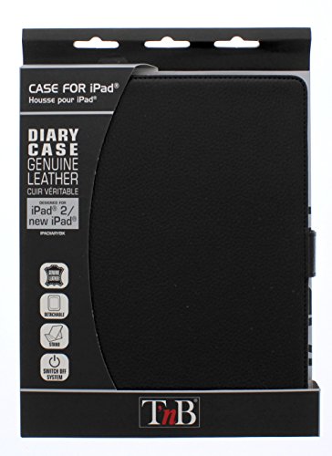 T'nB - Diary Case - Lederetui, 9,7 Zoll, für iPad 2 iPad, Schwarz