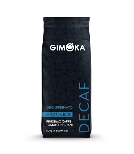 Gimoka – Kaffeebohnen – Entkoffeinierte Riegelmischung – 500 Gramm-Packung